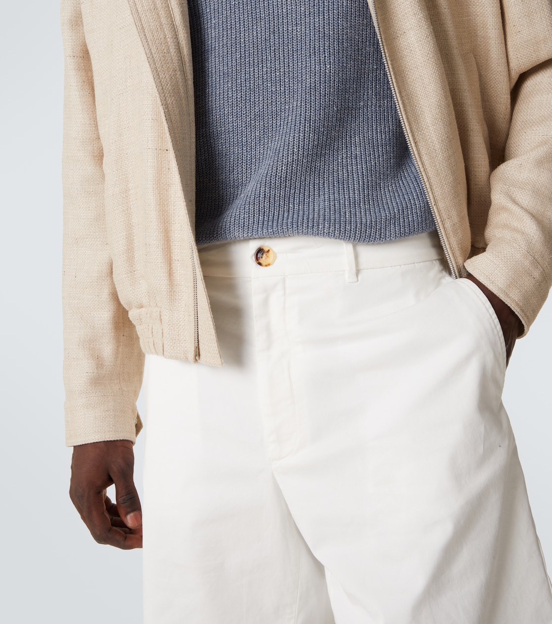 Bermuda en coton mélangé | Brunello Cucinelli