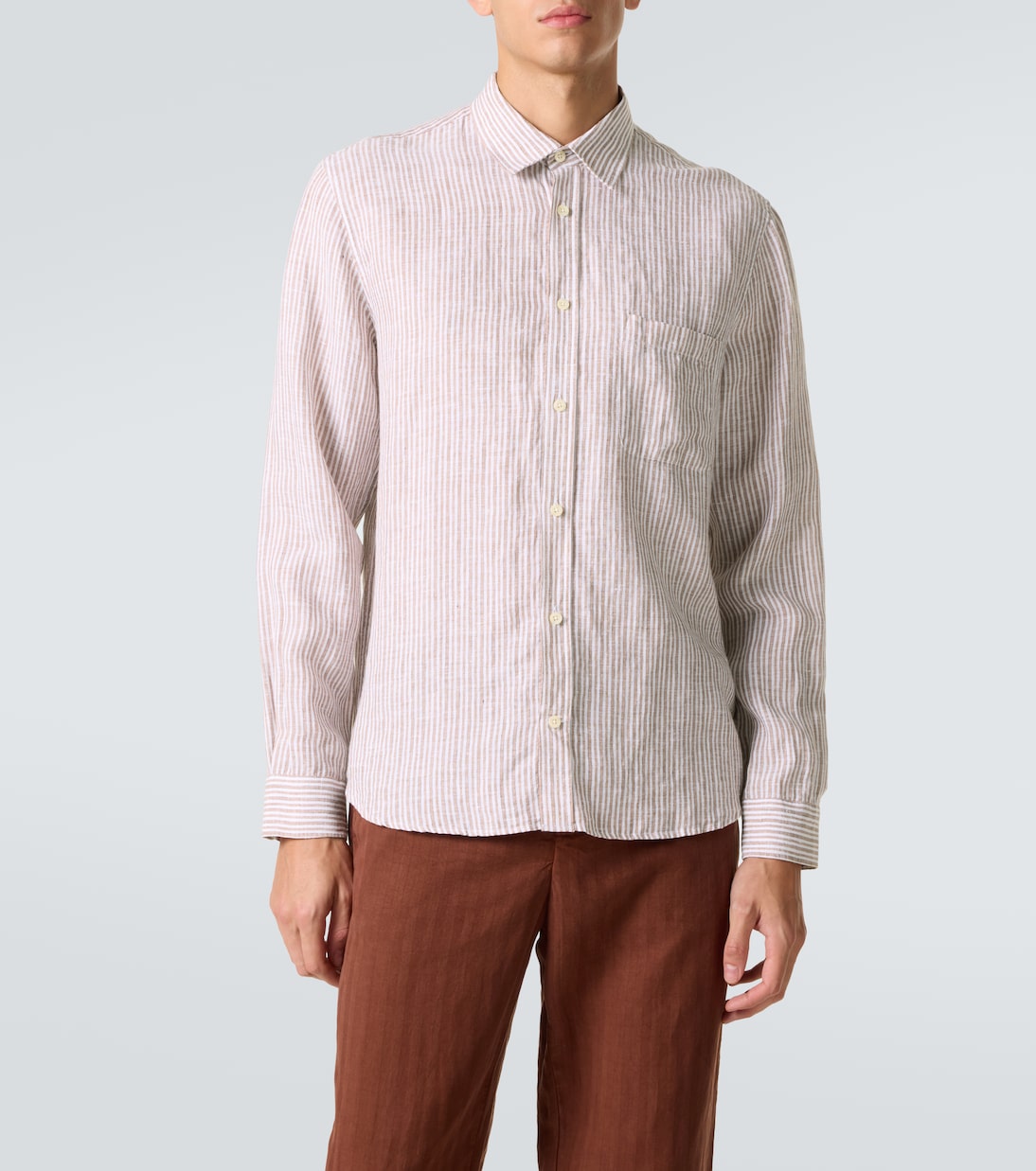 Telles striped linen shirt | Frescobol Carioca