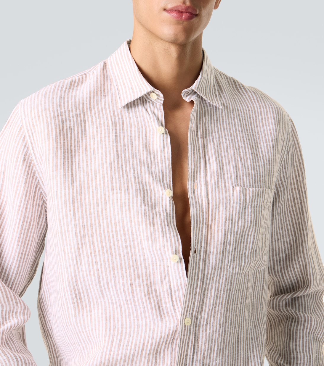 Telles striped linen shirt | Frescobol Carioca