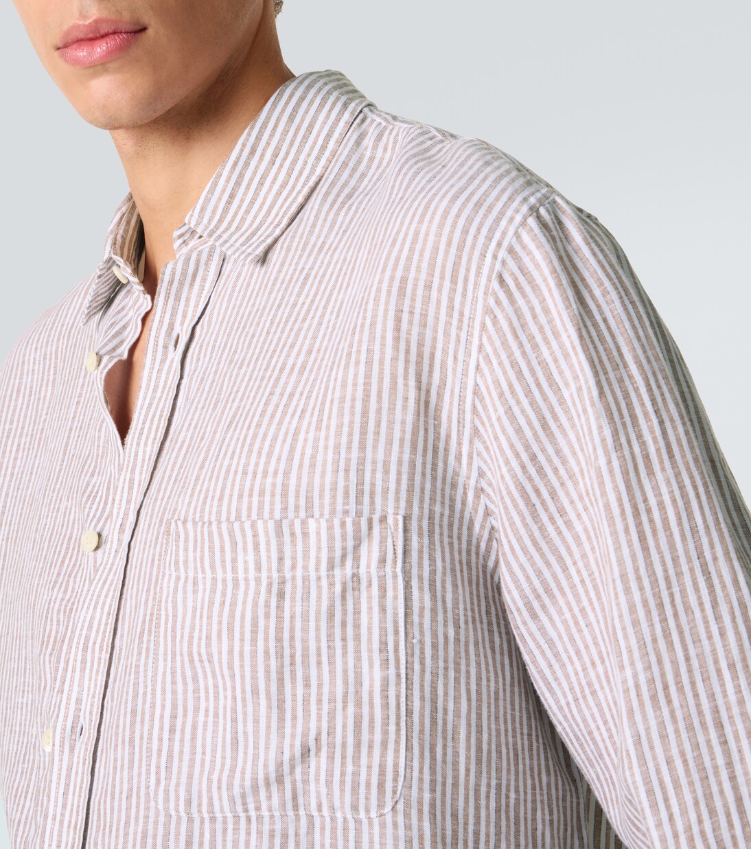 Telles striped linen shirt | Frescobol Carioca