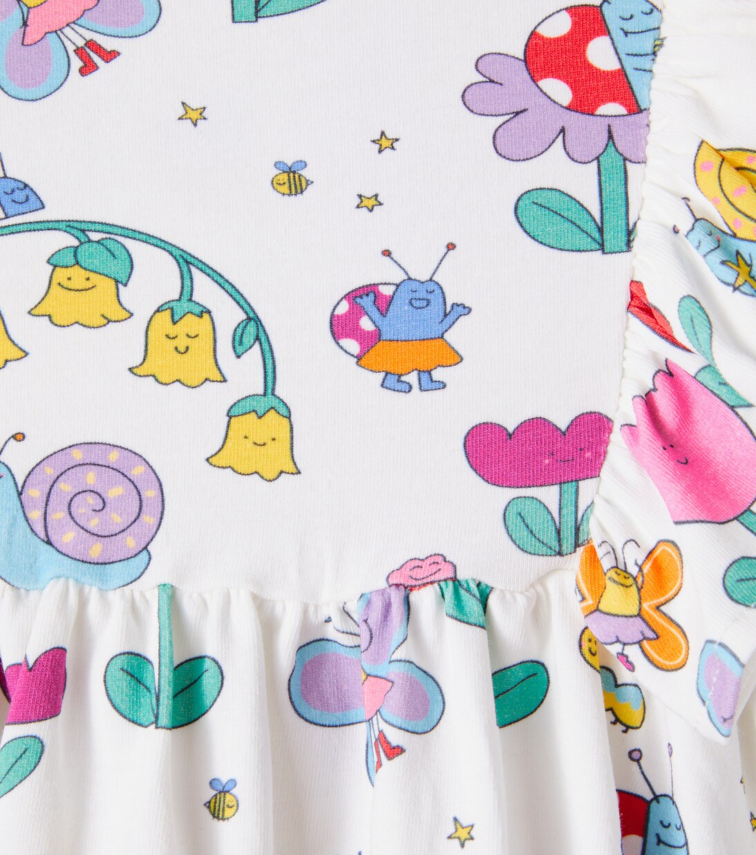 Baby Bug House cotton-blend jersey dress | Stella McCartney Kids