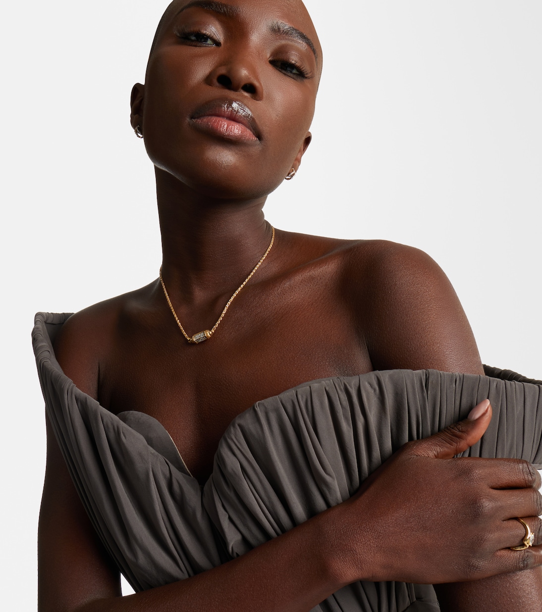 18kt gold (750/1000) necklace with diamonds | Marie Lichtenberg