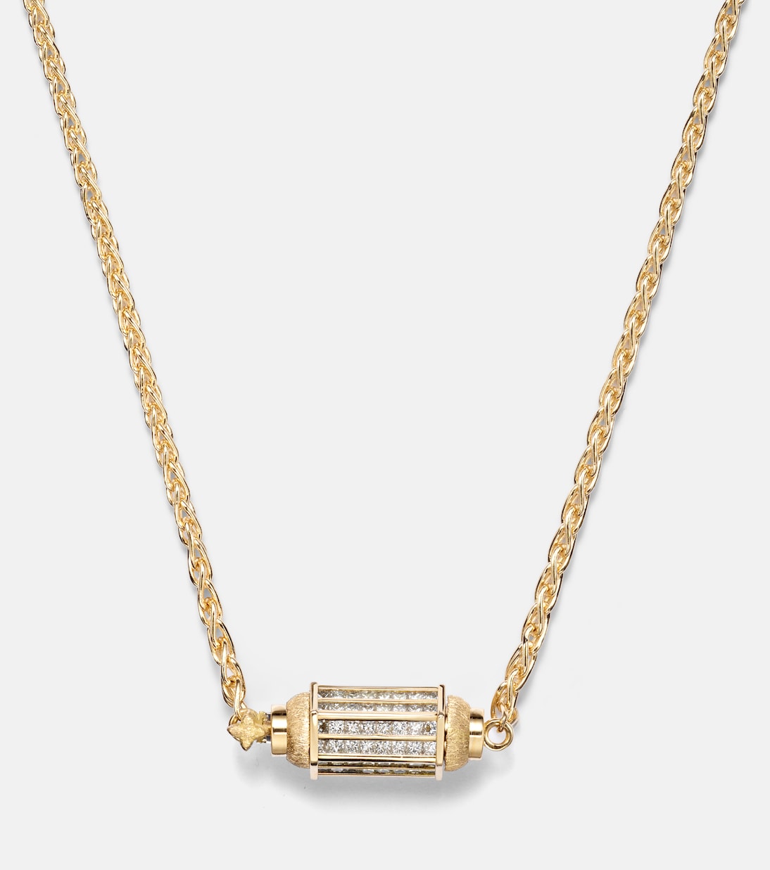 18kt gold (750/1000) necklace with diamonds | Marie Lichtenberg