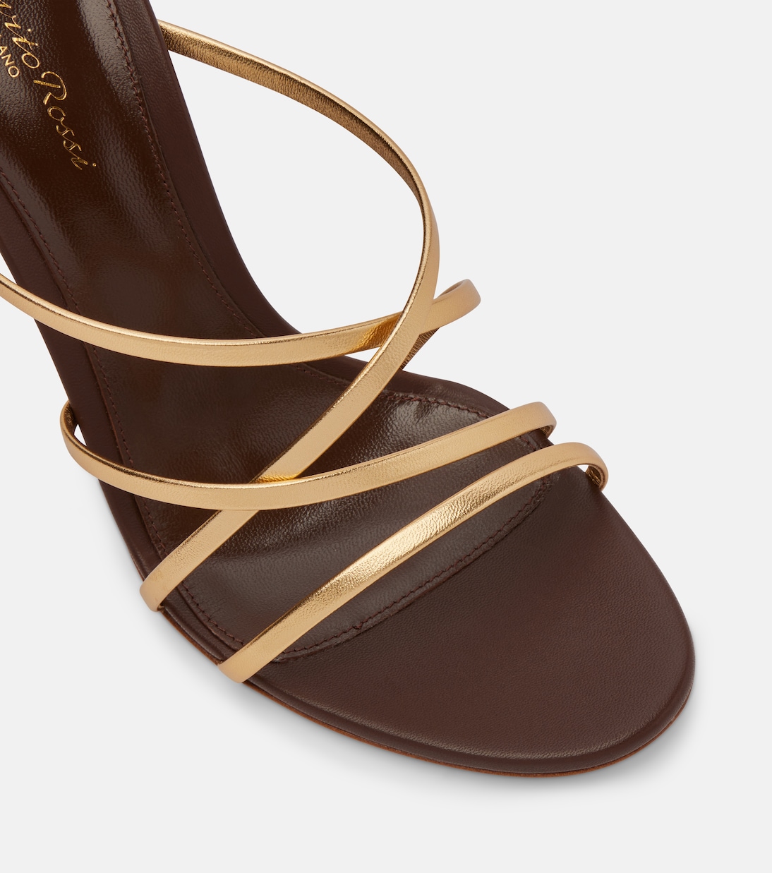 Metallic leather sandals | Gianvito Rossi