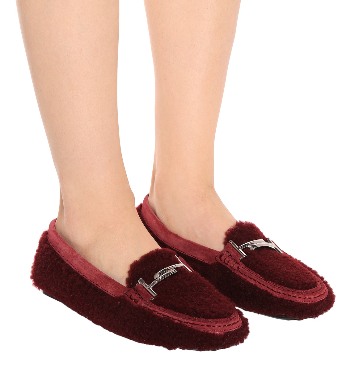 Double T shearling loafers | Tod's