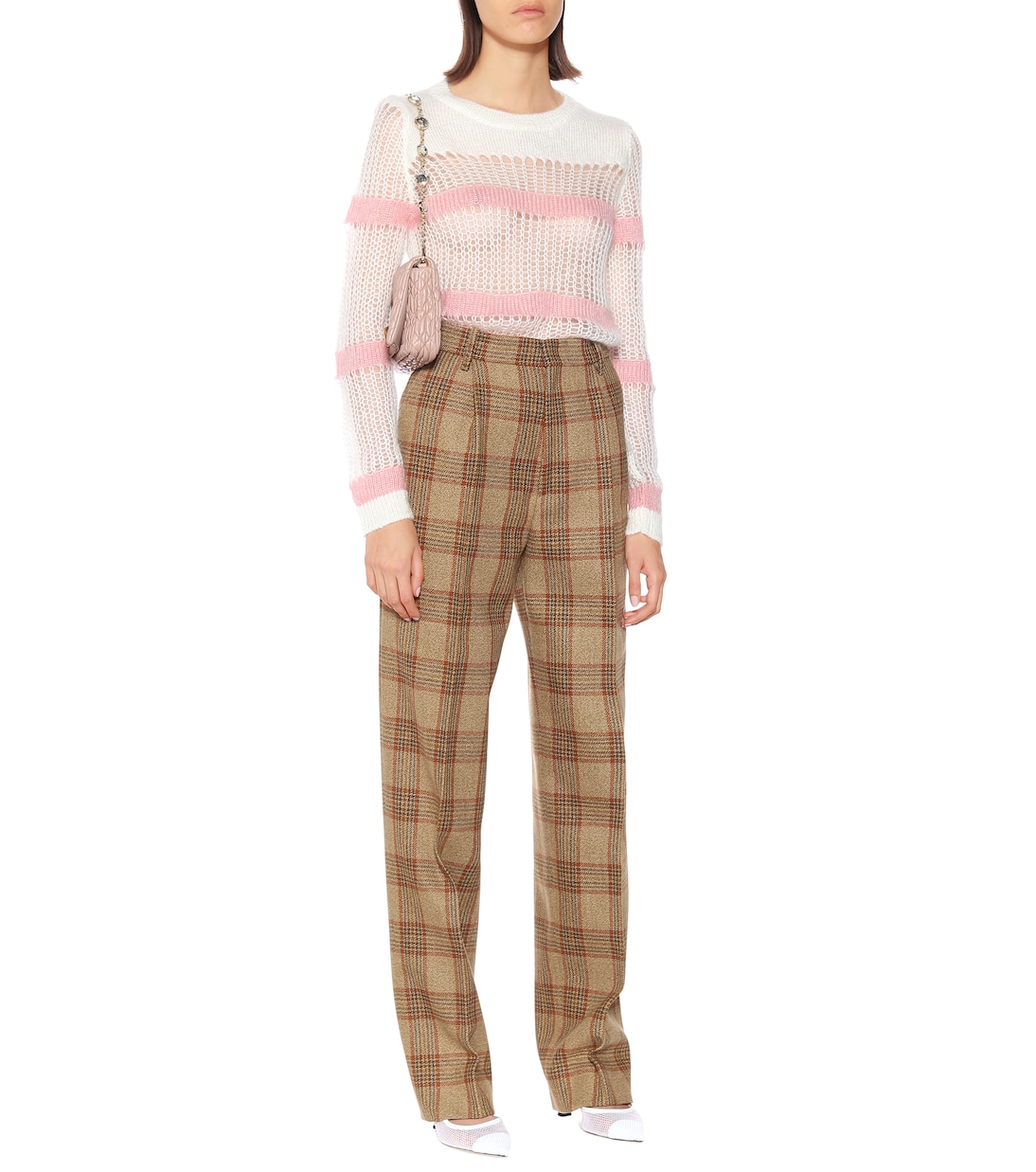 Mohair and wool-blend sweater | Miu Miu