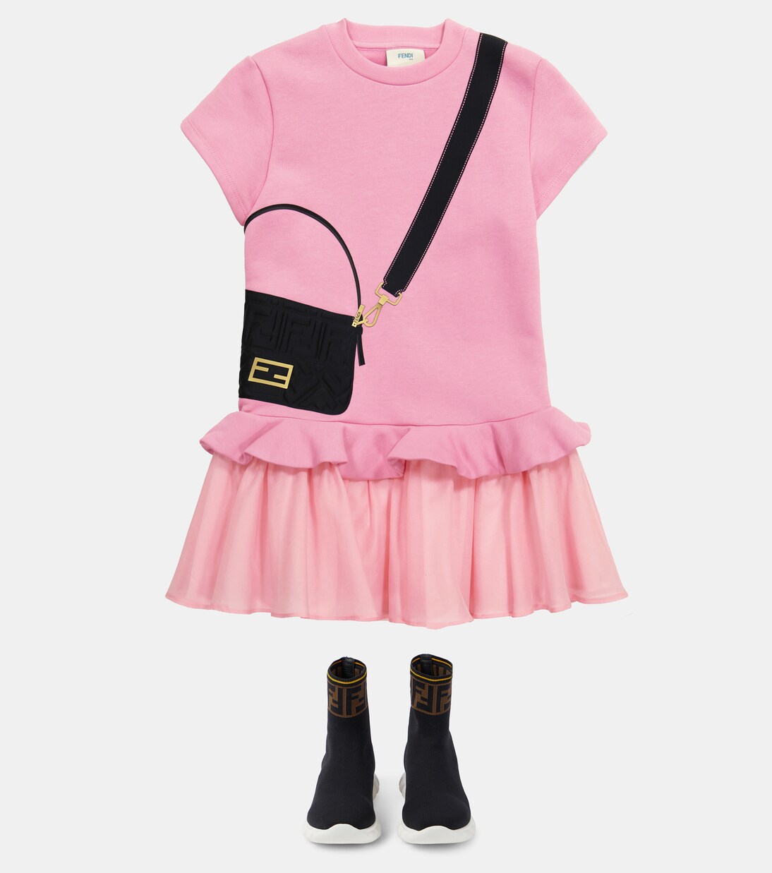 Jor Boy high-top sock sneakers | Fendi Kids