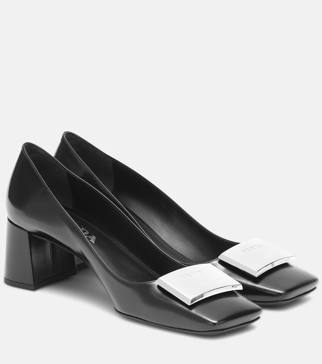 Verzierte Pumps aus Leder | Prada