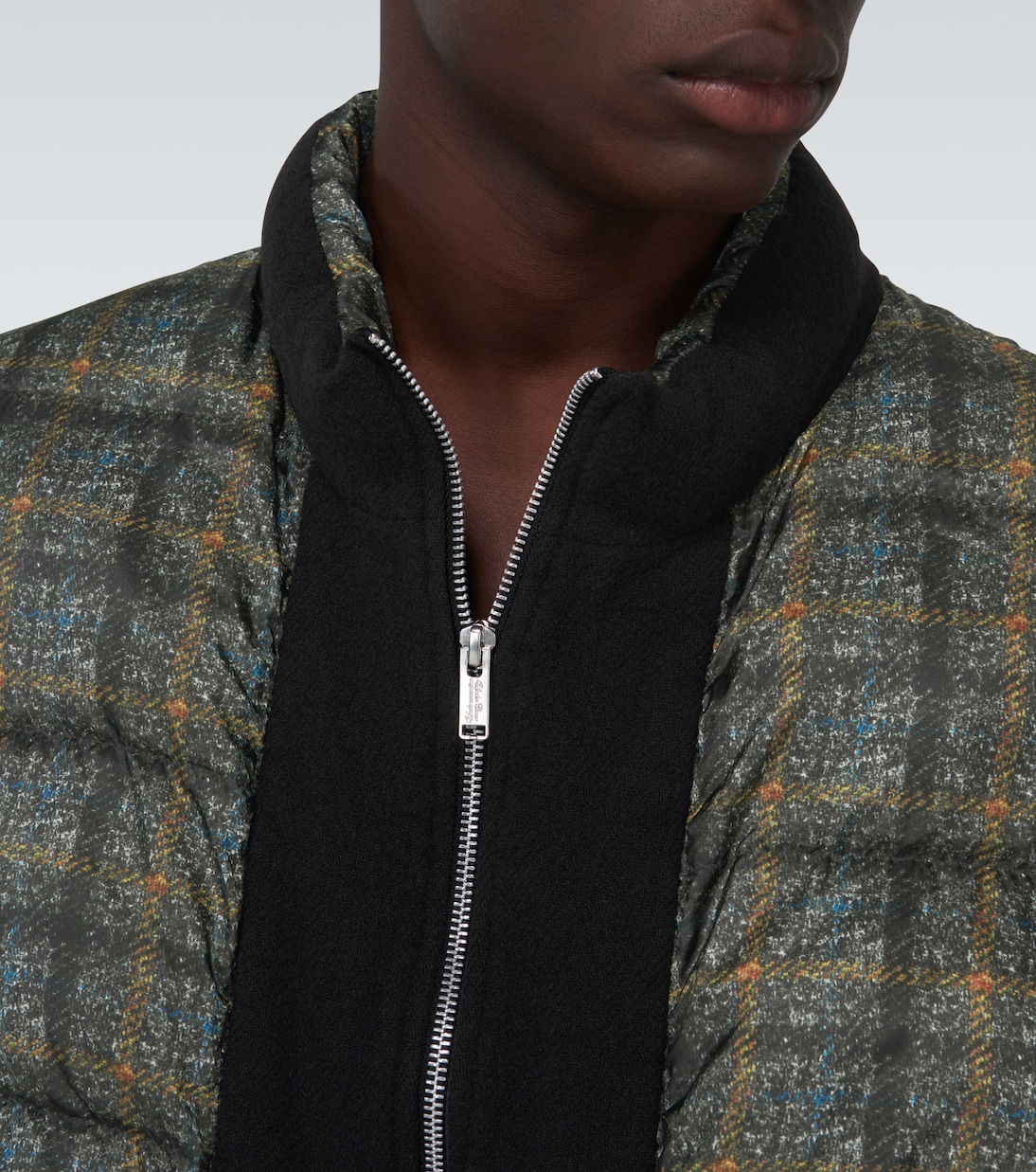 Checked padded vest | Undercover