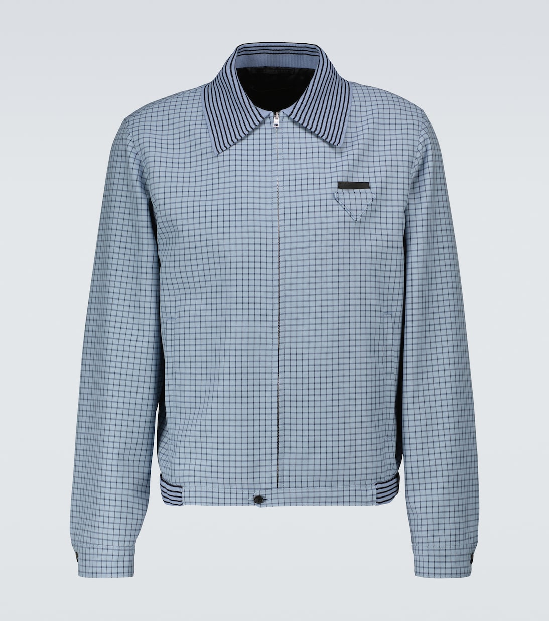 Chaqueta de lana a cuadros | Prada
