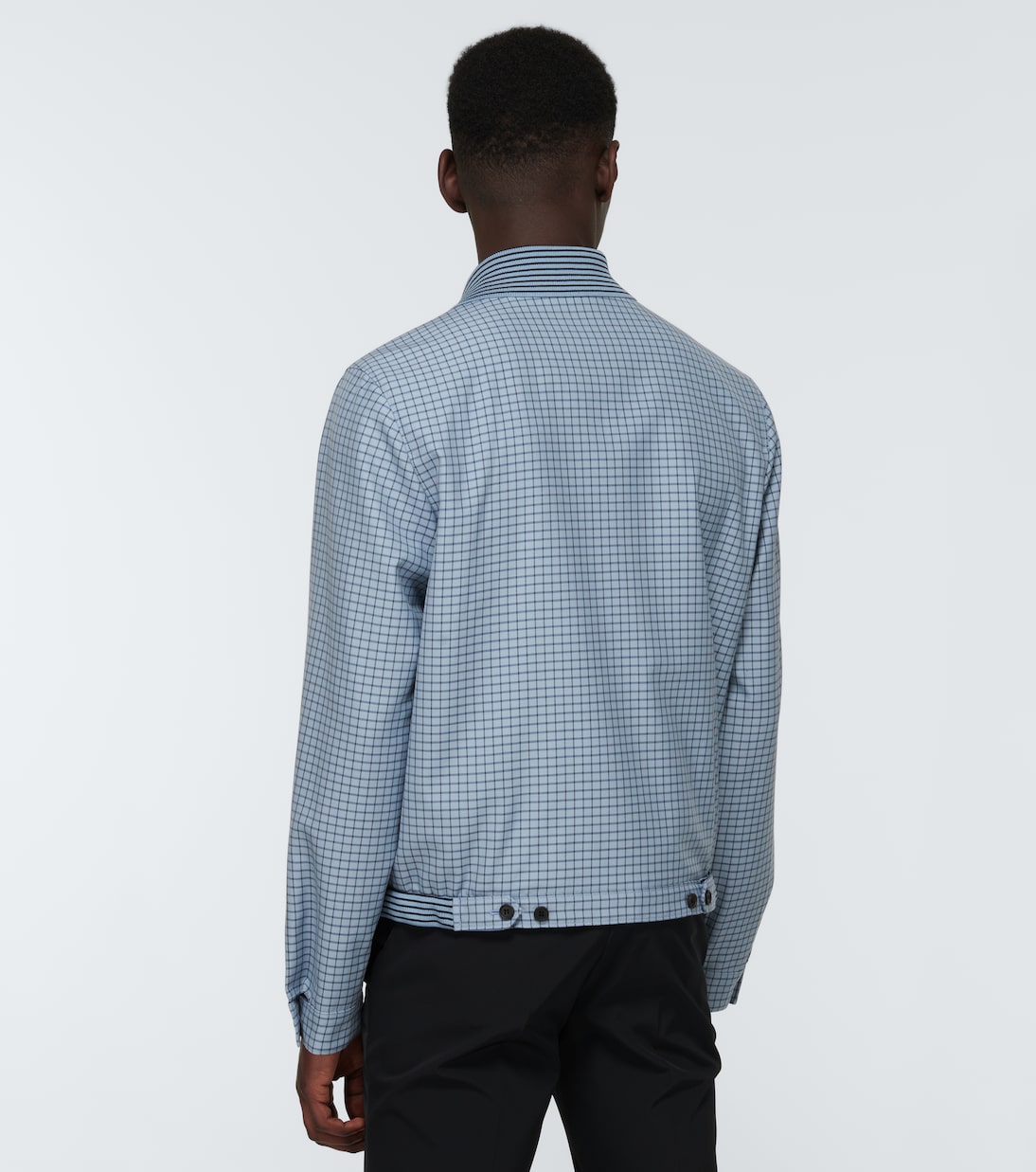 Chaqueta de lana a cuadros | Prada