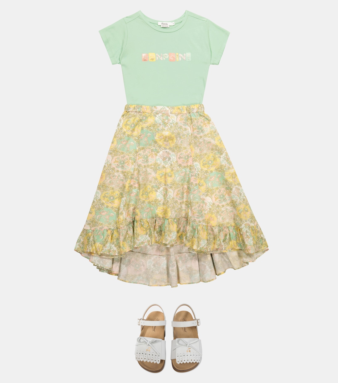 Falda Nala de algodón estampada | Bonpoint