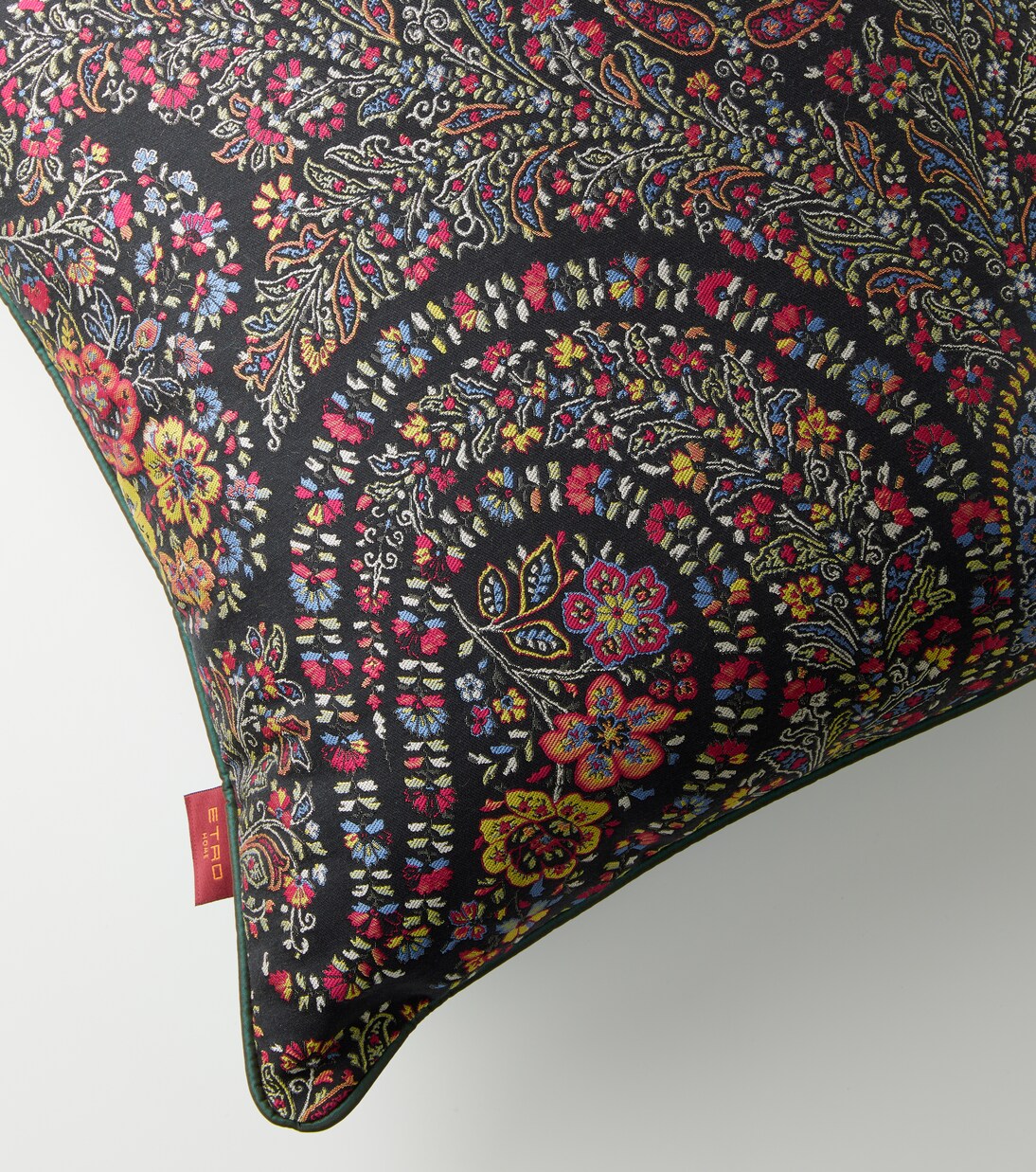 Jacquard cotton-blend cushion | Etro