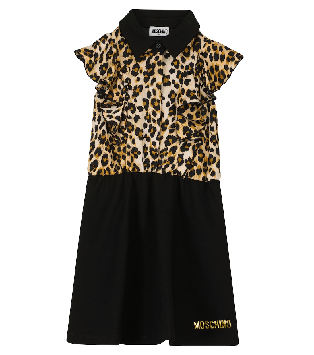 Ruffled stretch-jersey dress | Moschino Kids