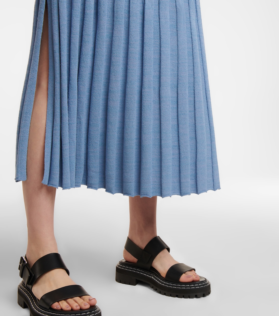 Falda midi acanalada | Joseph