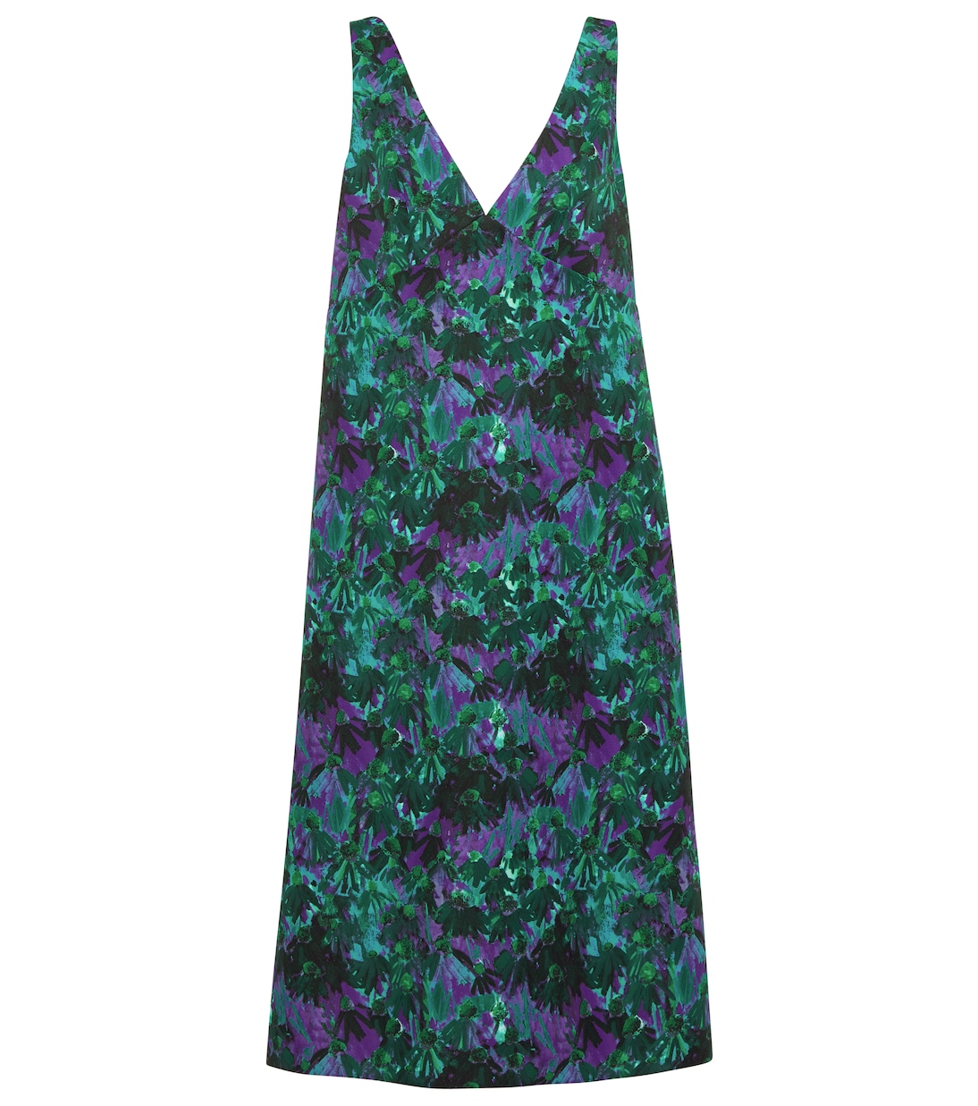 Floral twill midi dress | Plan C
