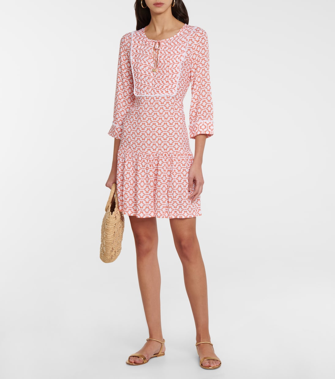 Arabian Sunset printed minidress | Heidi Klein