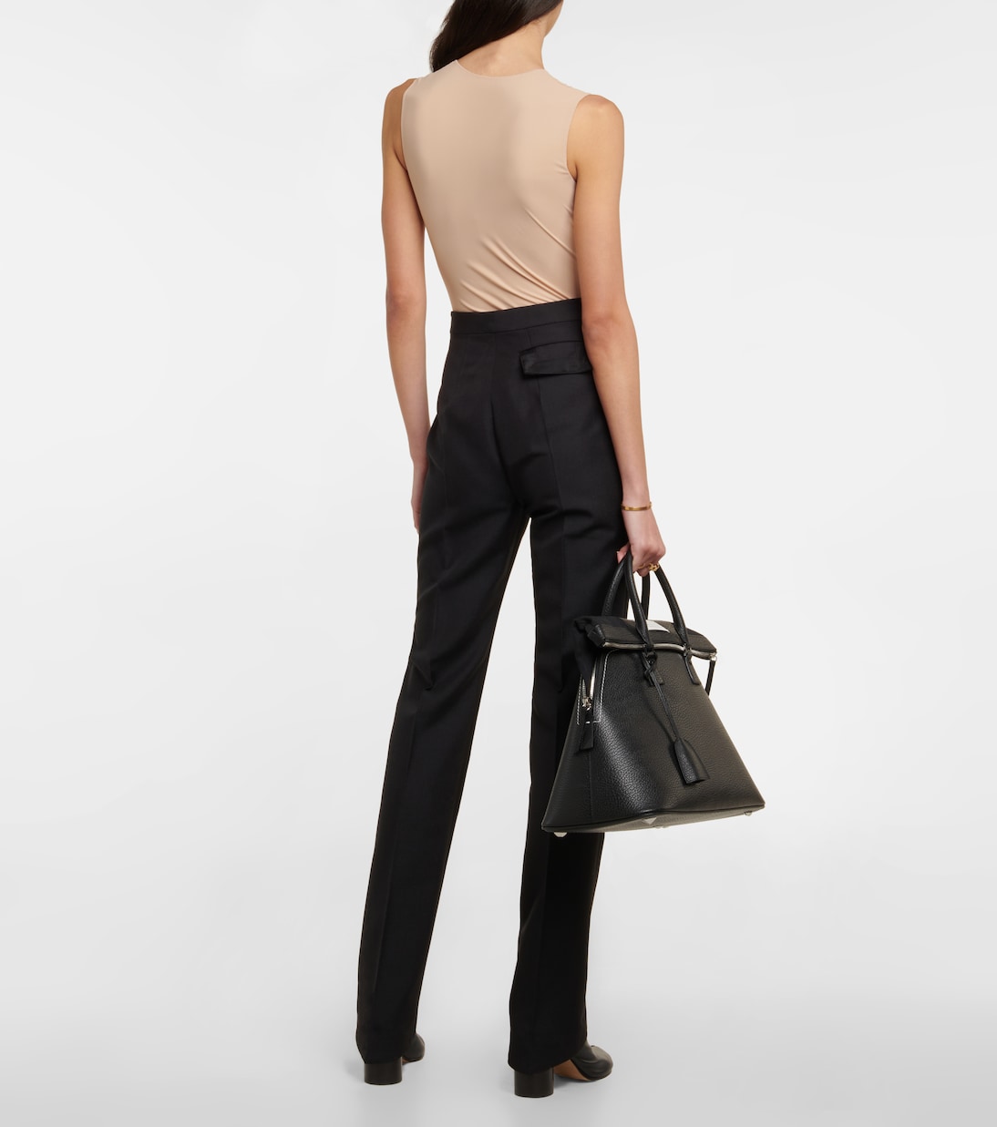 Pantalones rectos en mezcla de lana | Maison Margiela