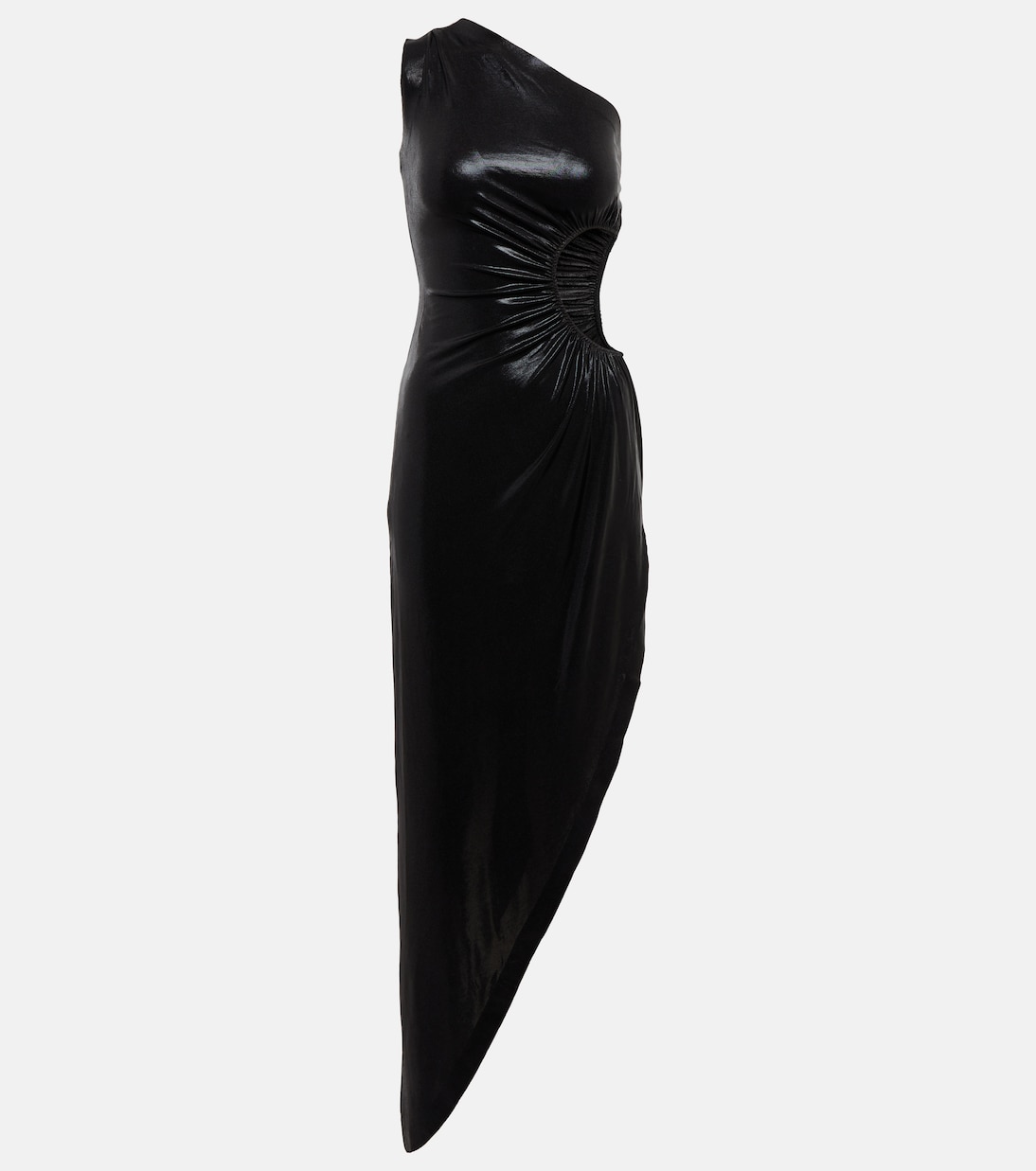One-Shoulder-Robe Sunburst aus Lamé | Norma Kamali