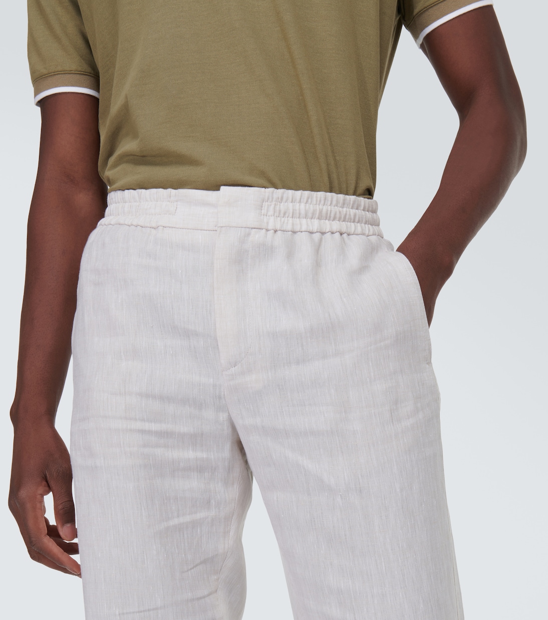 Gadd straight linen pants | Loro Piana