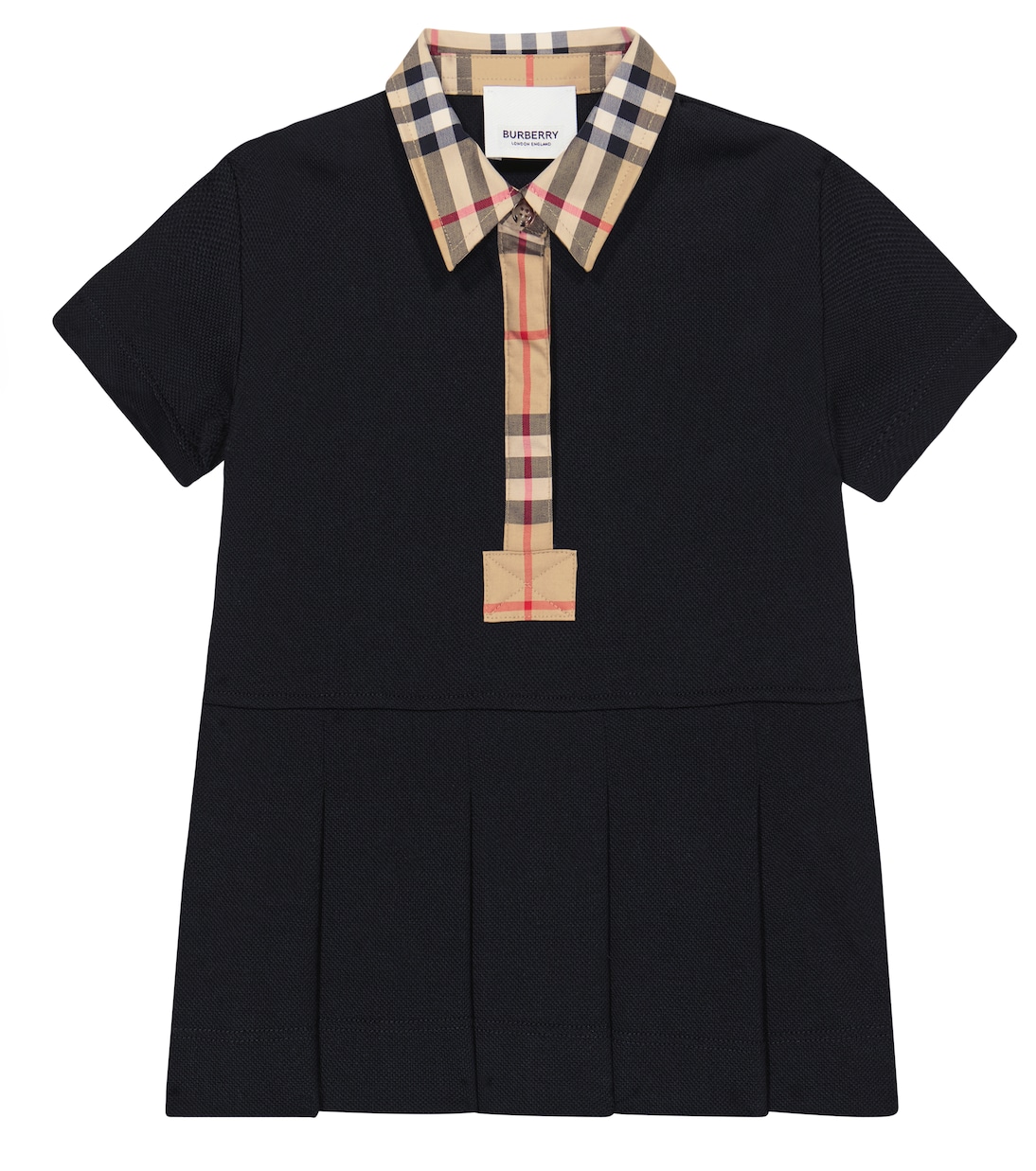 Baby - Abito in cotone plissé | Burberry Kids