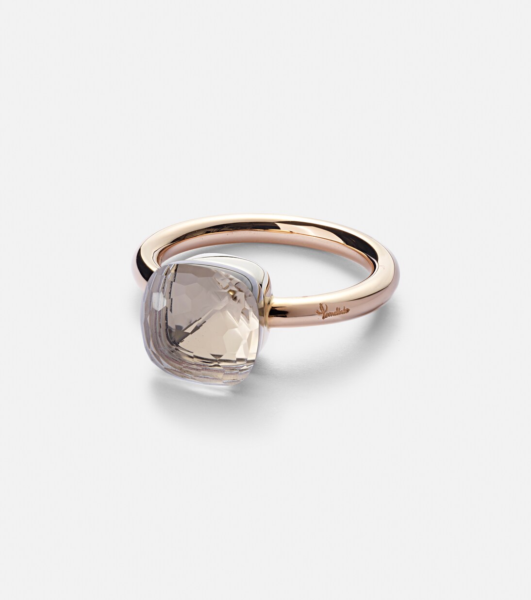 Anello Nudo in oro 18kt con topazio, gioiello elegante per giovani trendsetter