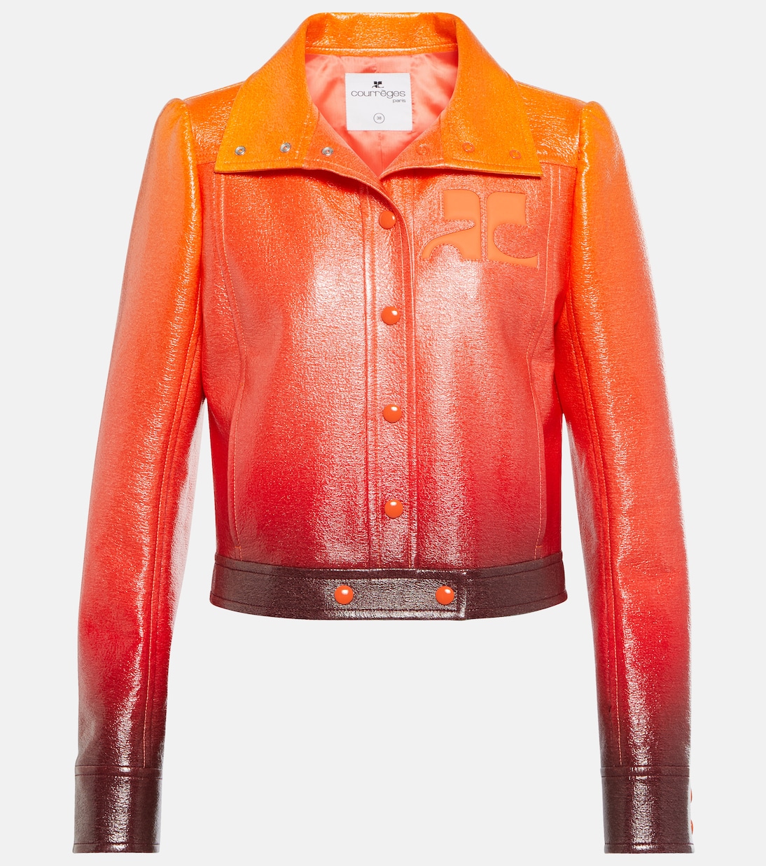 Ombré cotton-blend jacket | Courrèges