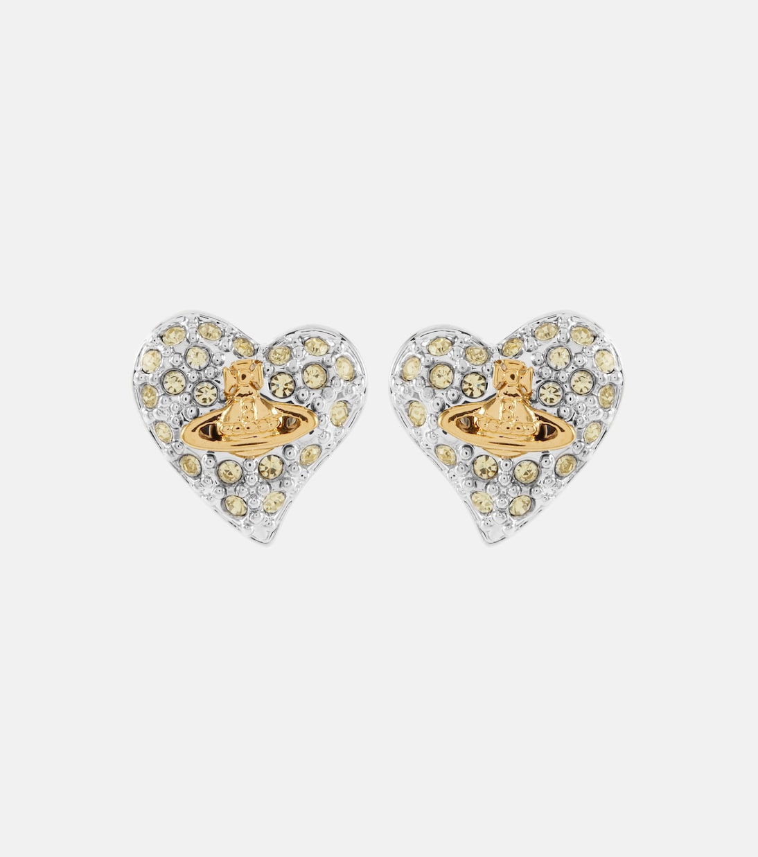 Orecchini con cuori decorati firmati VIVIENNE WESTWOOD per giovani alla moda