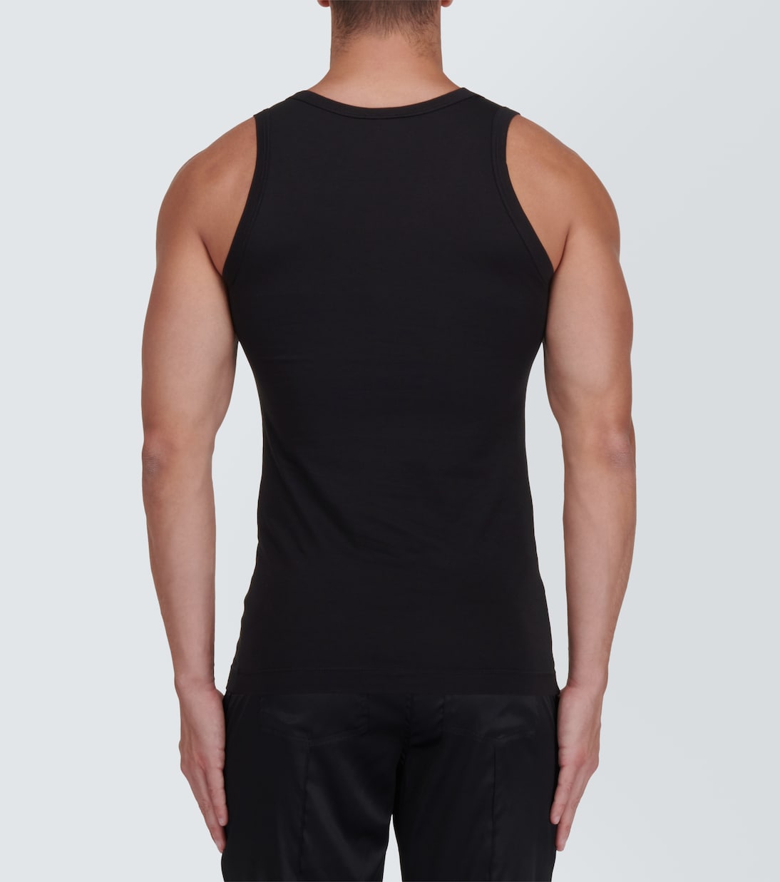 Top en mezcla de algodón con logo | Dolce&Gabbana