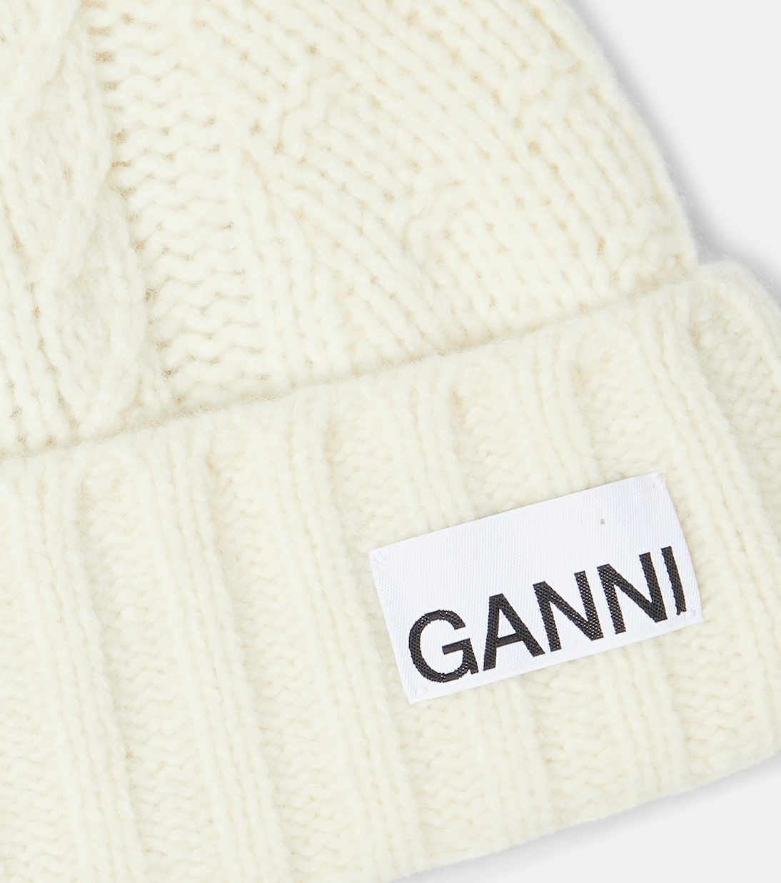 Berretto in misto lana a trecce | Ganni