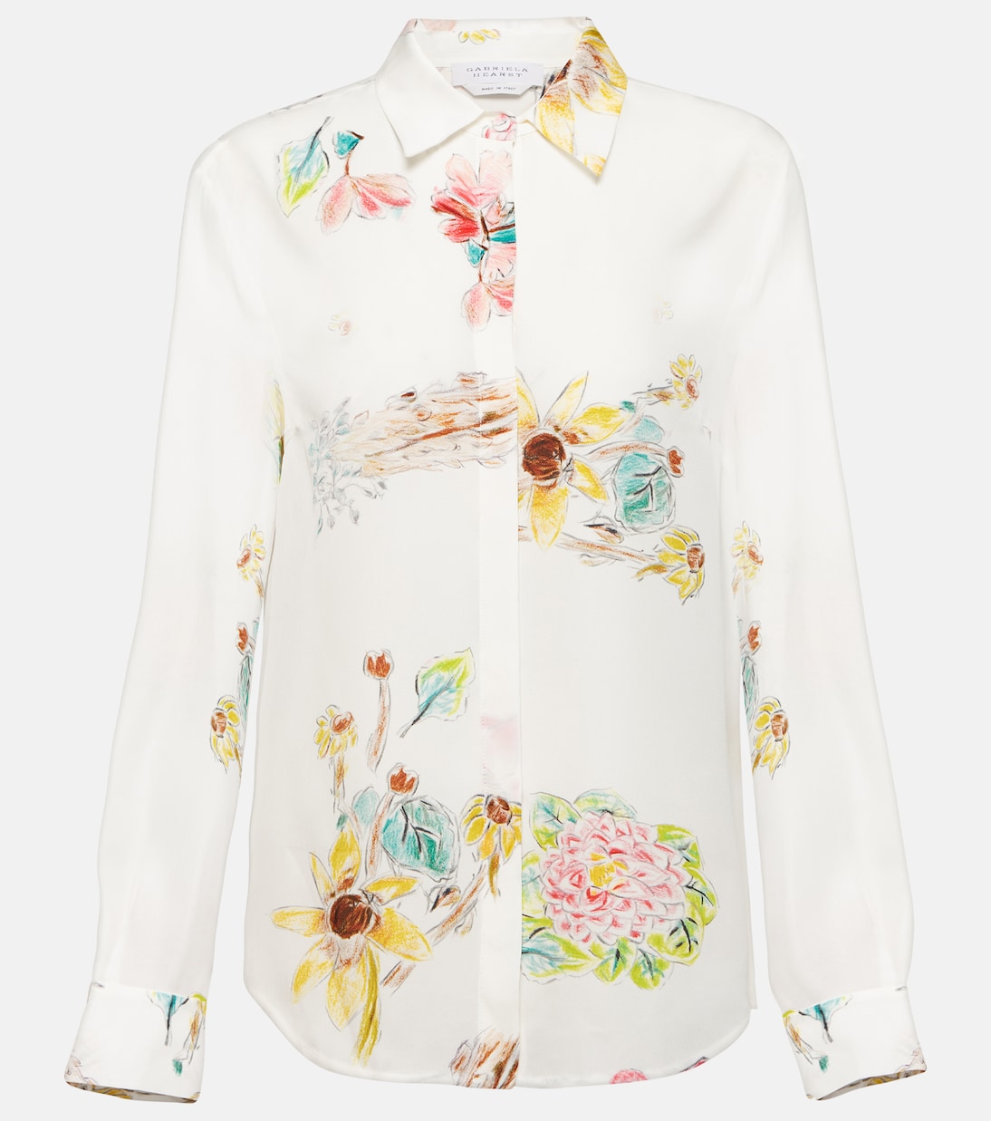 Blouse Henri imprimée en soie | Gabriela Hearst