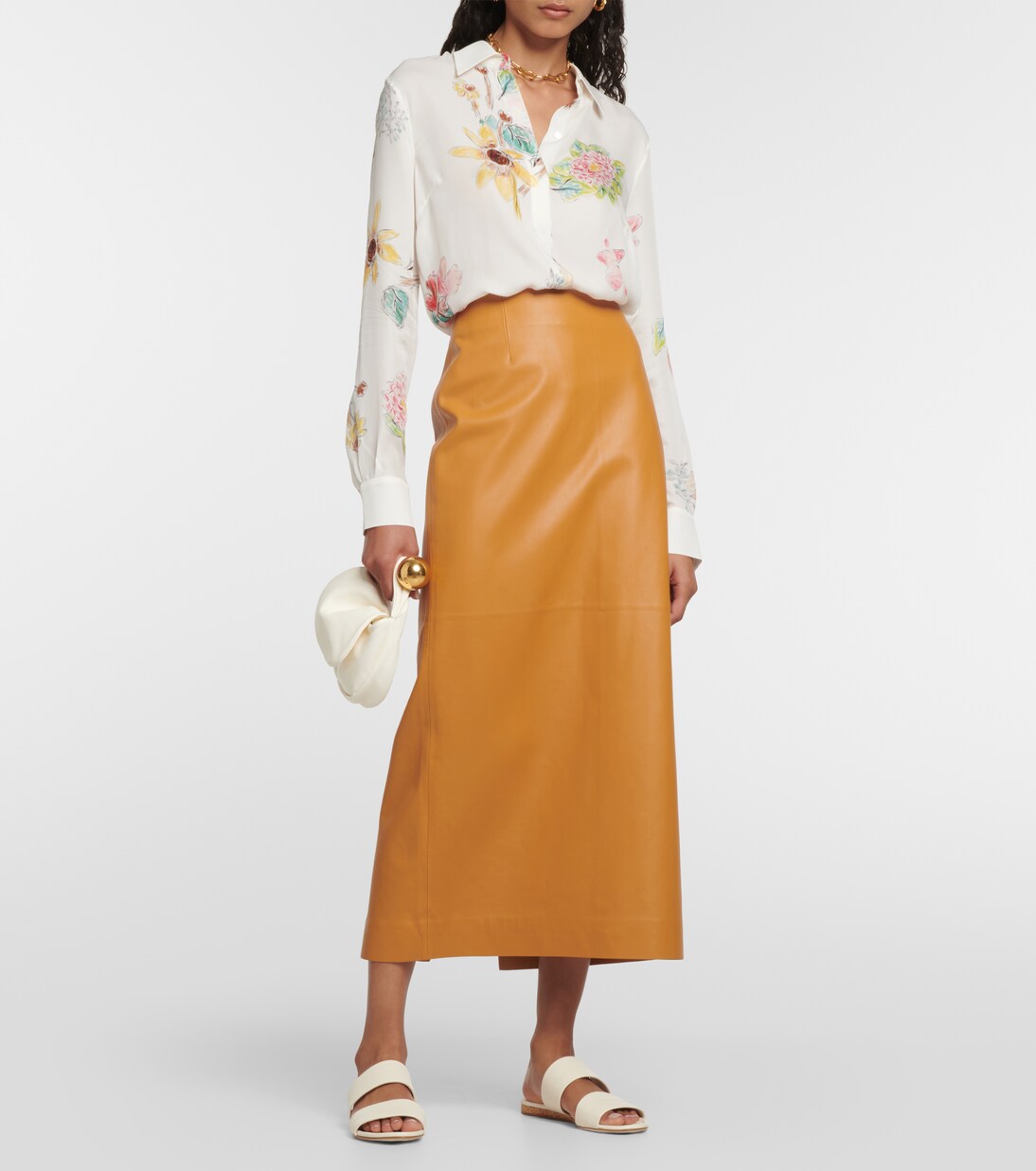 Blouse Henri imprimée en soie | Gabriela Hearst