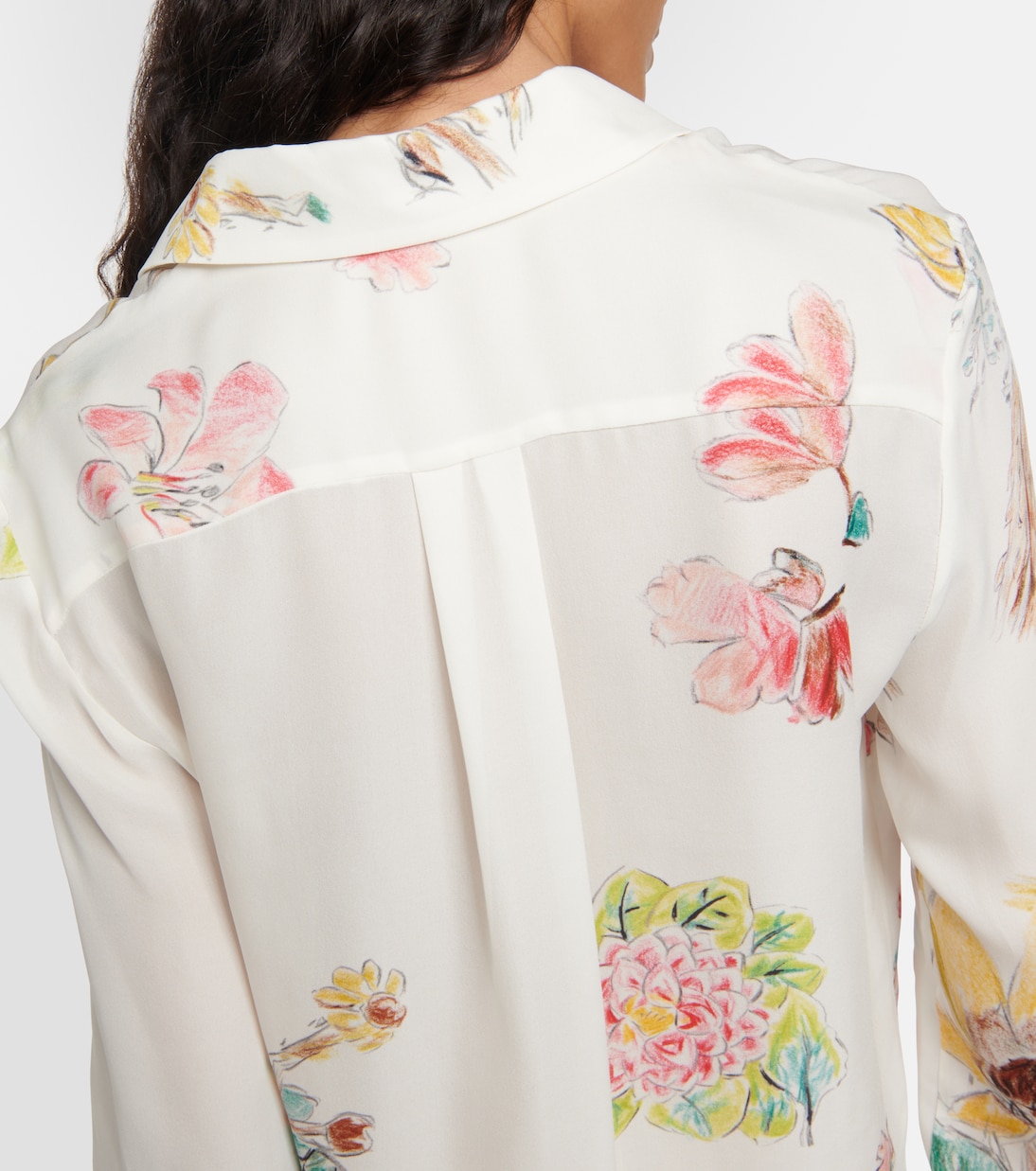 Blouse Henri imprimée en soie | Gabriela Hearst