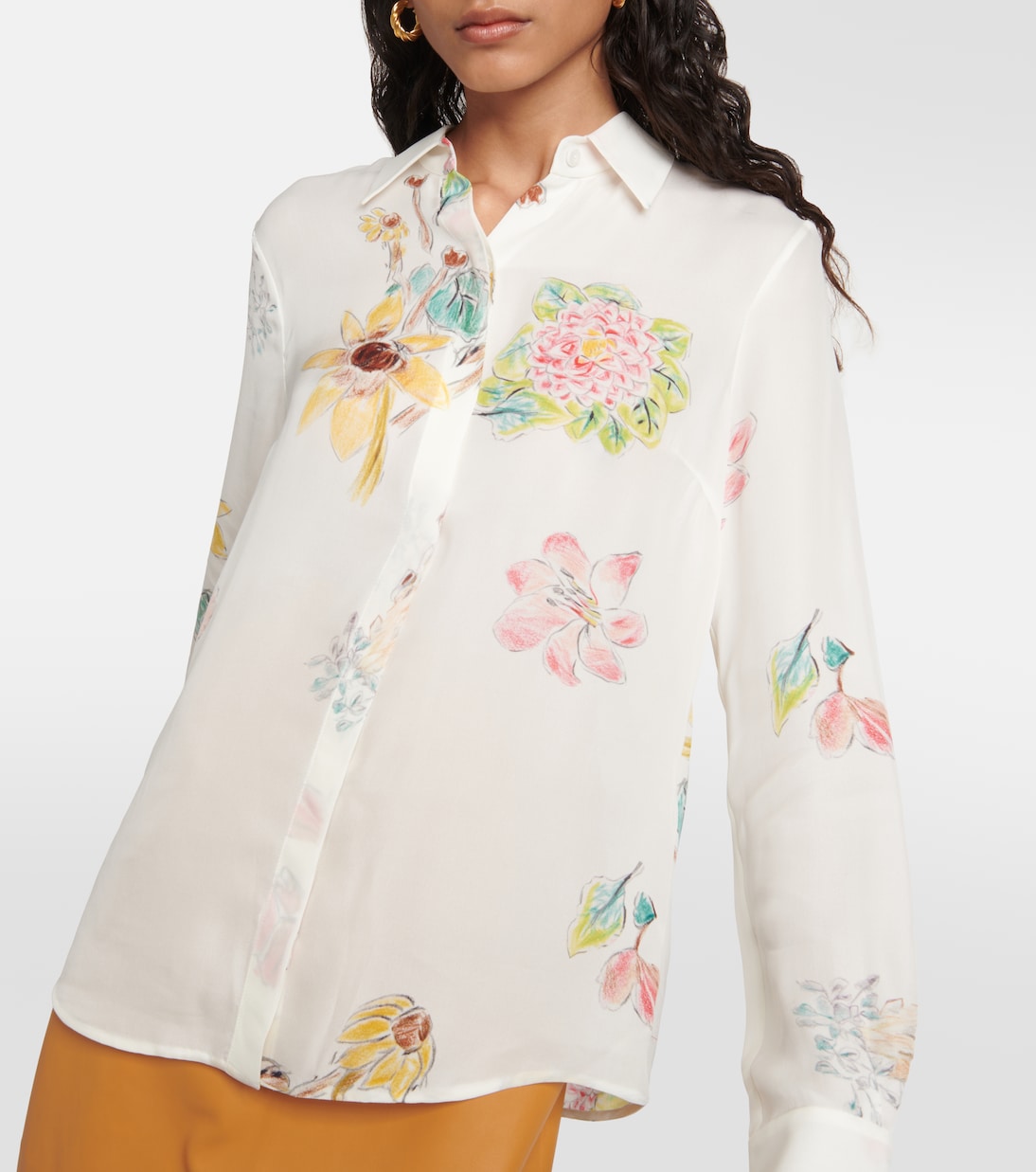 Blouse Henri imprimée en soie | Gabriela Hearst