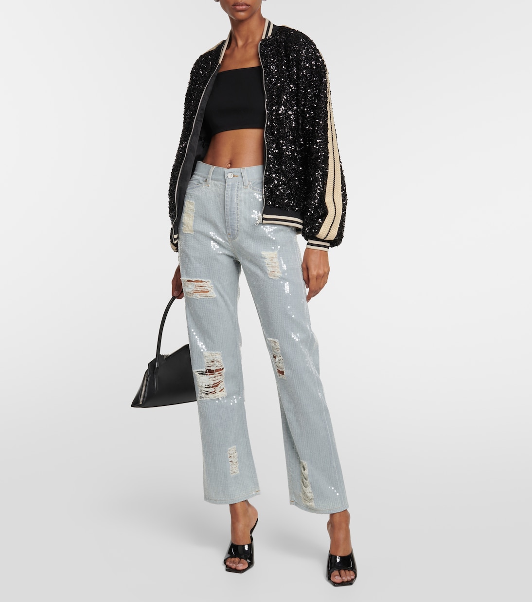 Jeans rectos adornados | Palm Angels