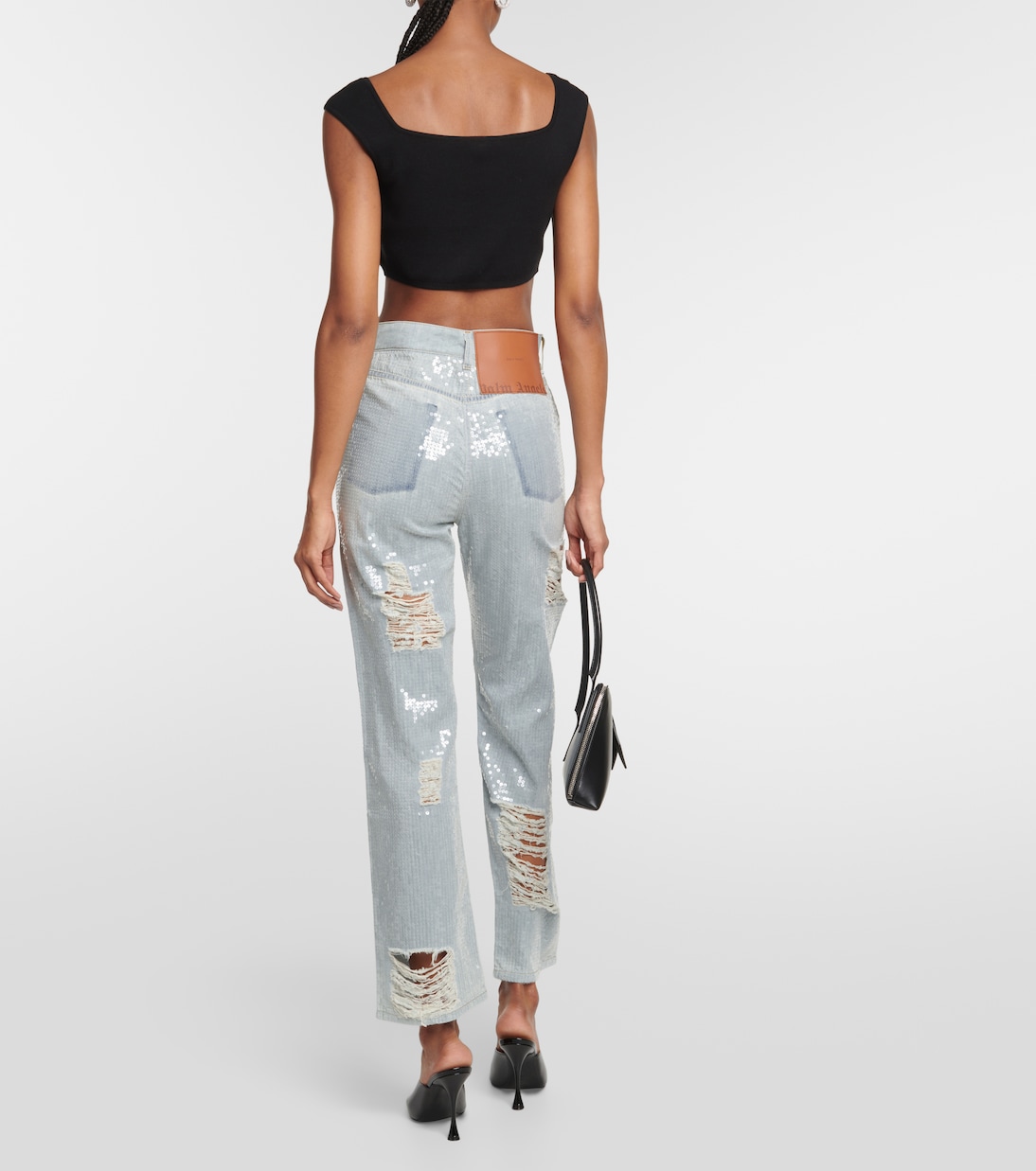 Jeans rectos adornados | Palm Angels