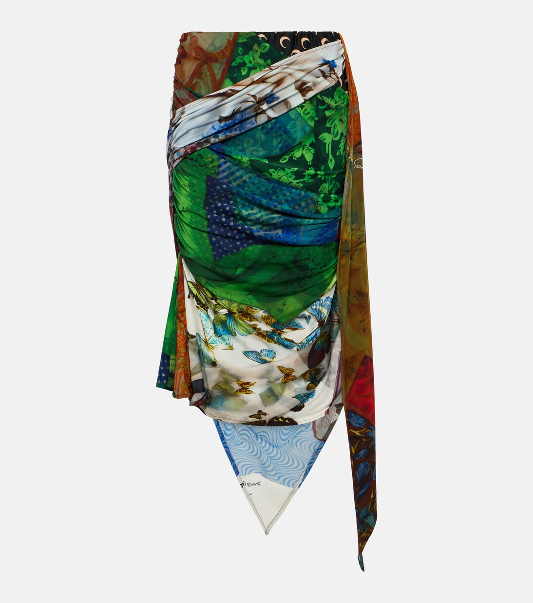 Gonna midi in jersey drappeggiato | Marine Serre