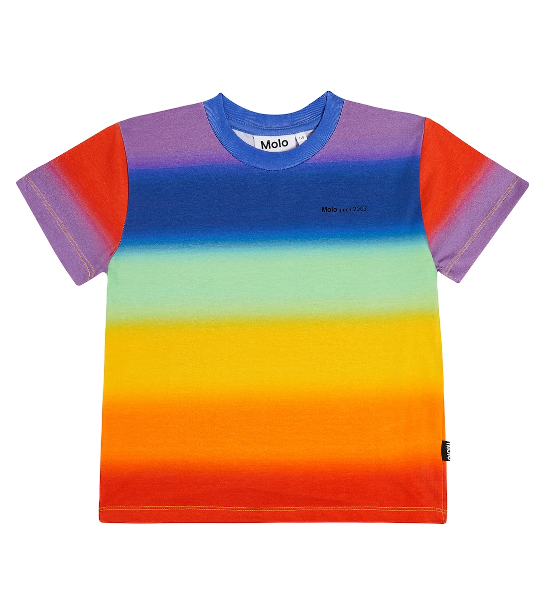 Camiseta Roxo de algodón a rayas | Molo