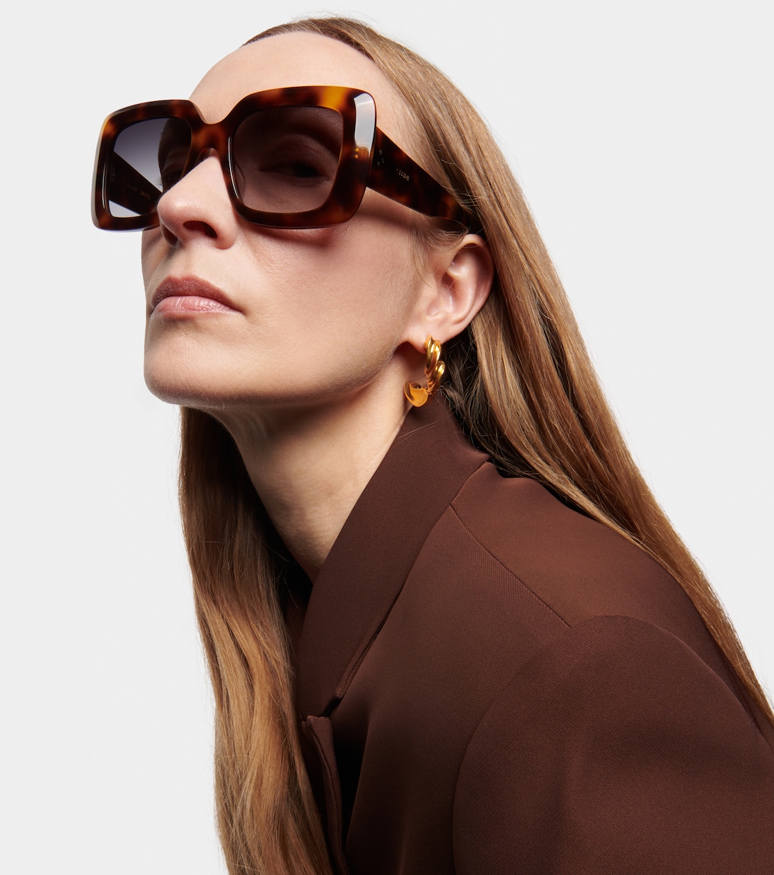 Occhiali da sole CELINE Bold con dettagli a 3 punti, stile quadrato per giovani trendy