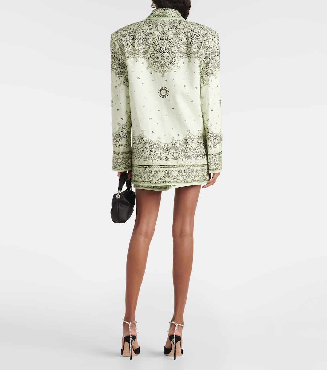 Matchmaker printed linen blazer | Zimmermann