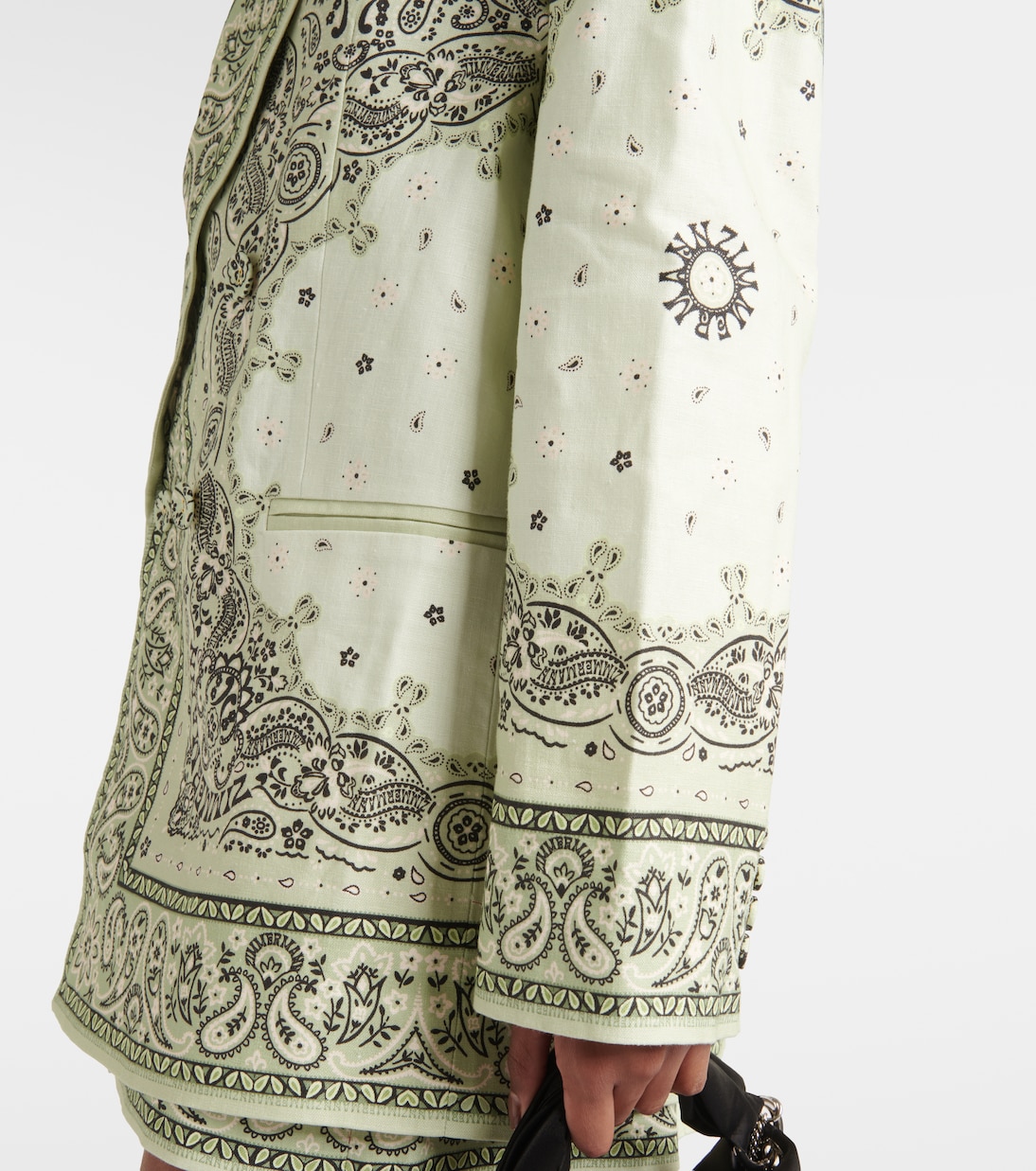 Matchmaker printed linen blazer | Zimmermann