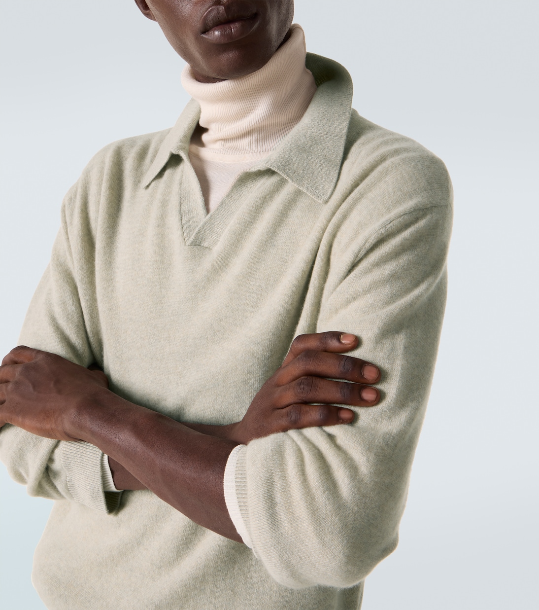 Gibson cashmere polo sweater | Le Kasha