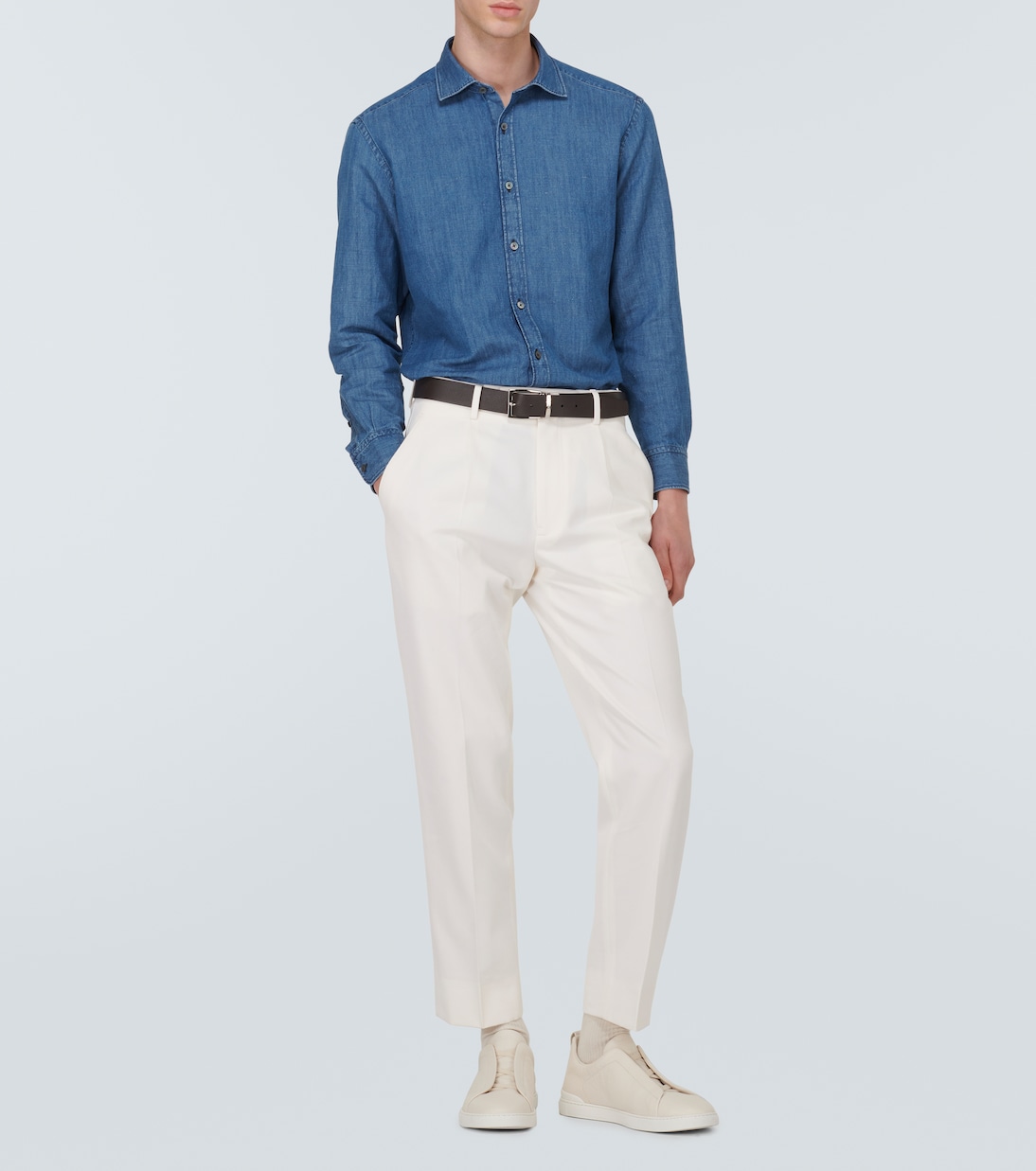 Hemd aus Baumwolle und Leinen | Zegna