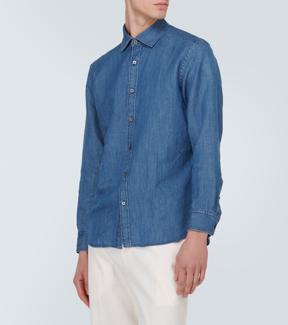 Hemd aus Baumwolle und Leinen | Zegna