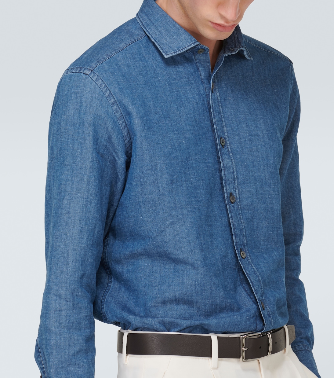Hemd aus Baumwolle und Leinen | Zegna