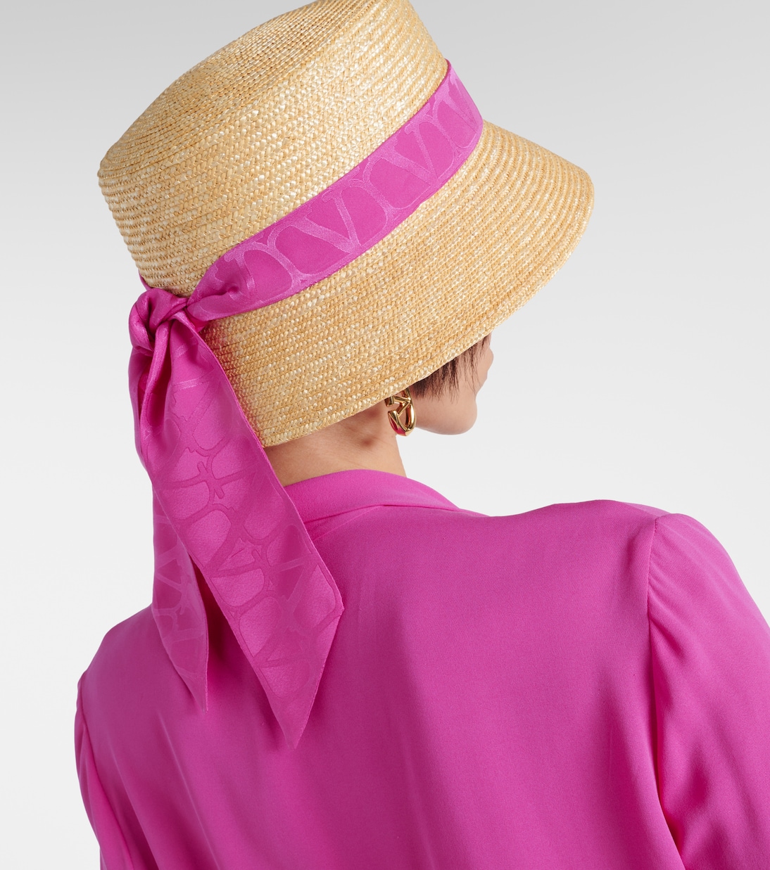 Sombrero de pescador Toile Iconographe de paja | Valentino
