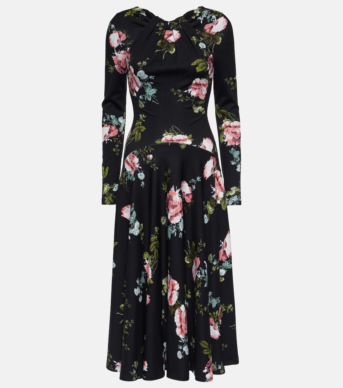Vestido midi floral | Erdem