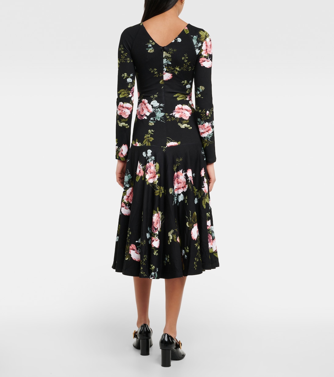Vestido midi floral | Erdem
