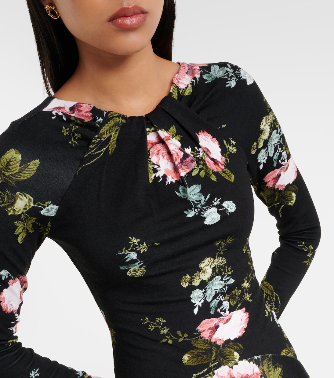 Vestido midi floral | Erdem