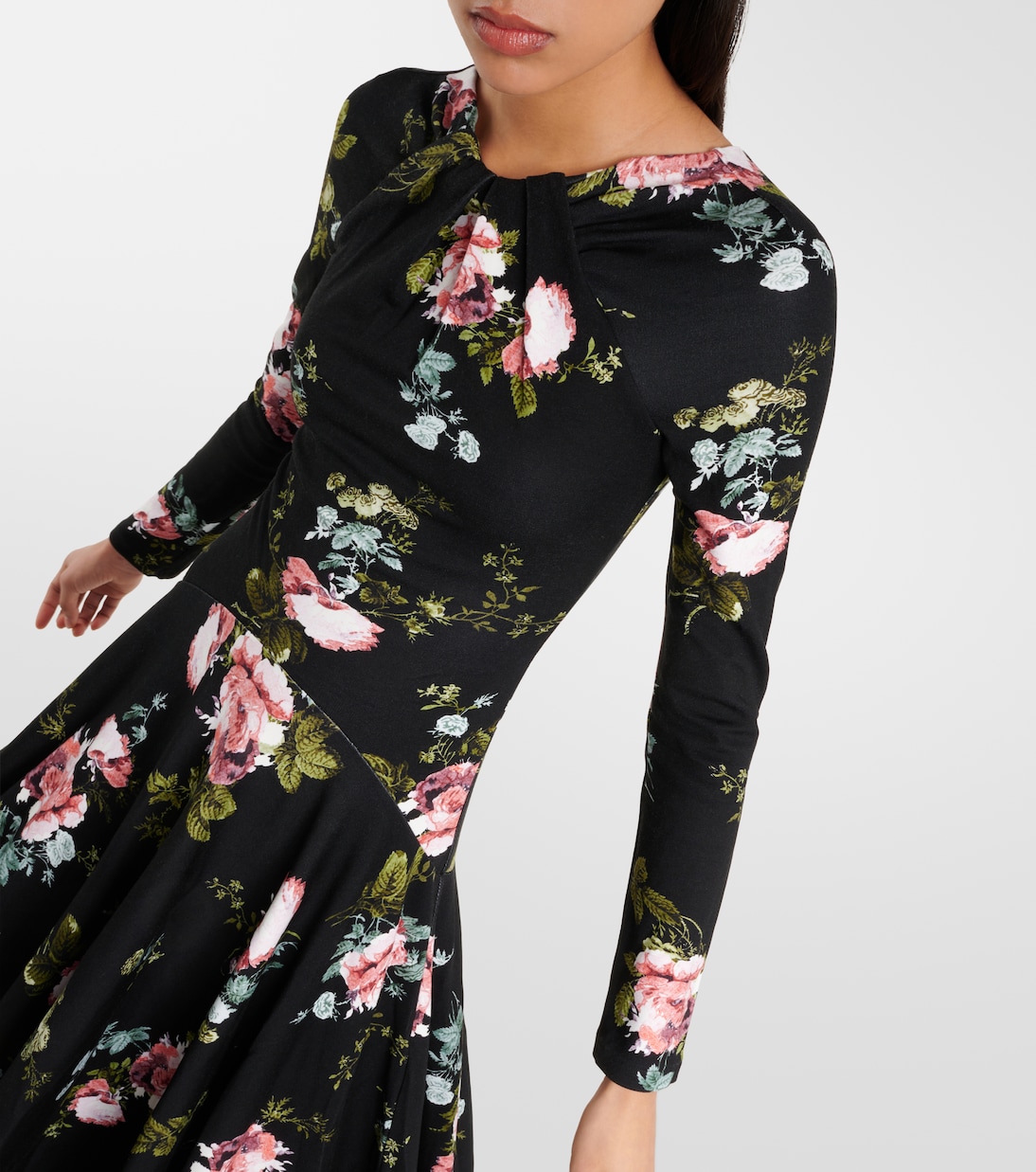 Vestido midi floral | Erdem